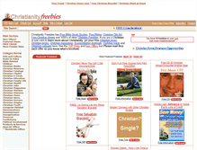 Tablet Screenshot of christianityfreebies.com